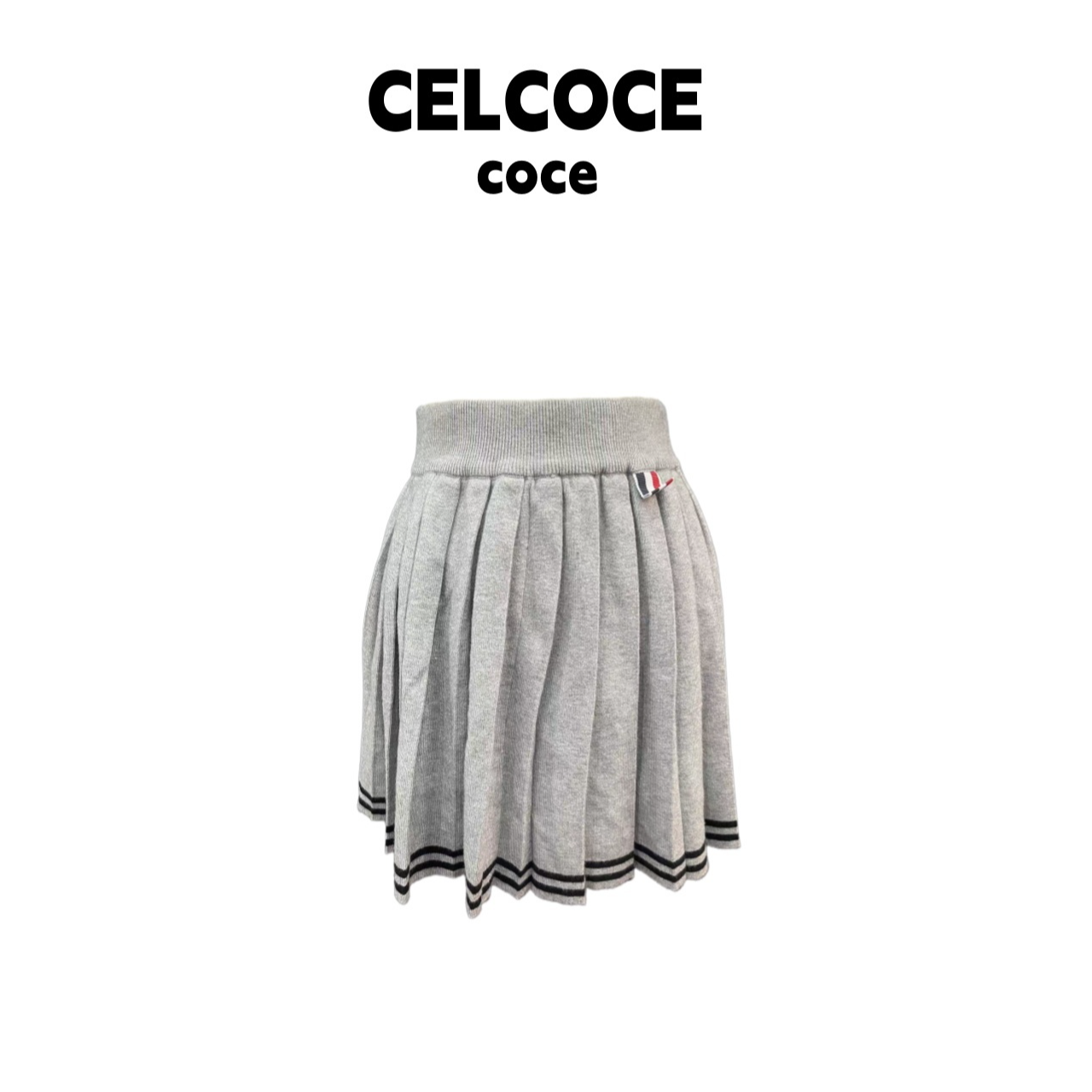 针织高腰弹力百褶毛衣半身裙女秋冬高端南油气质女K-04-Y