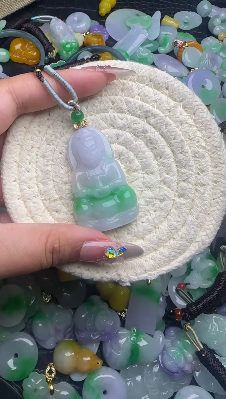 翡翠未镶嵌颈饰天然缅甸翡翠吊坠