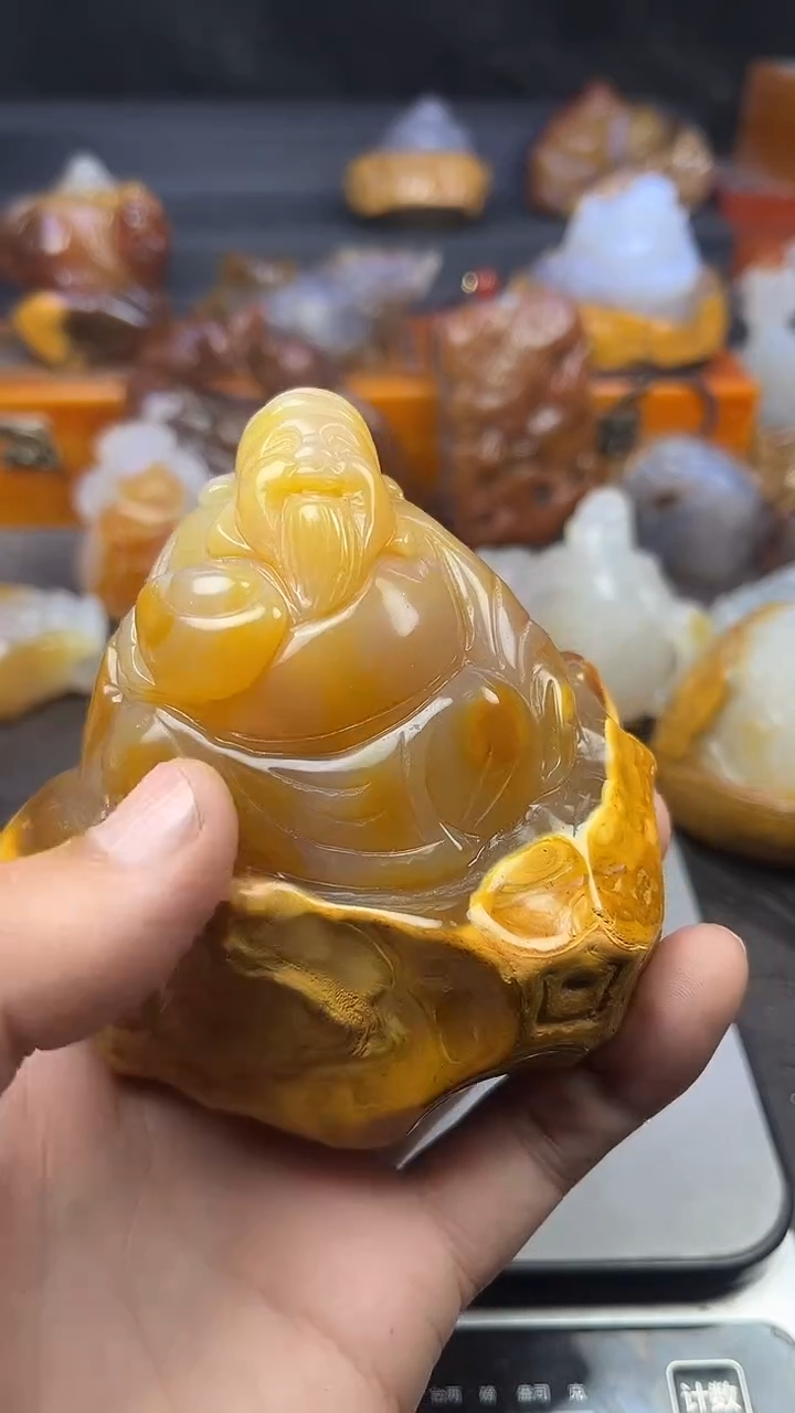 【闪购商品】玛瑙/玉髓摆件未镶嵌1