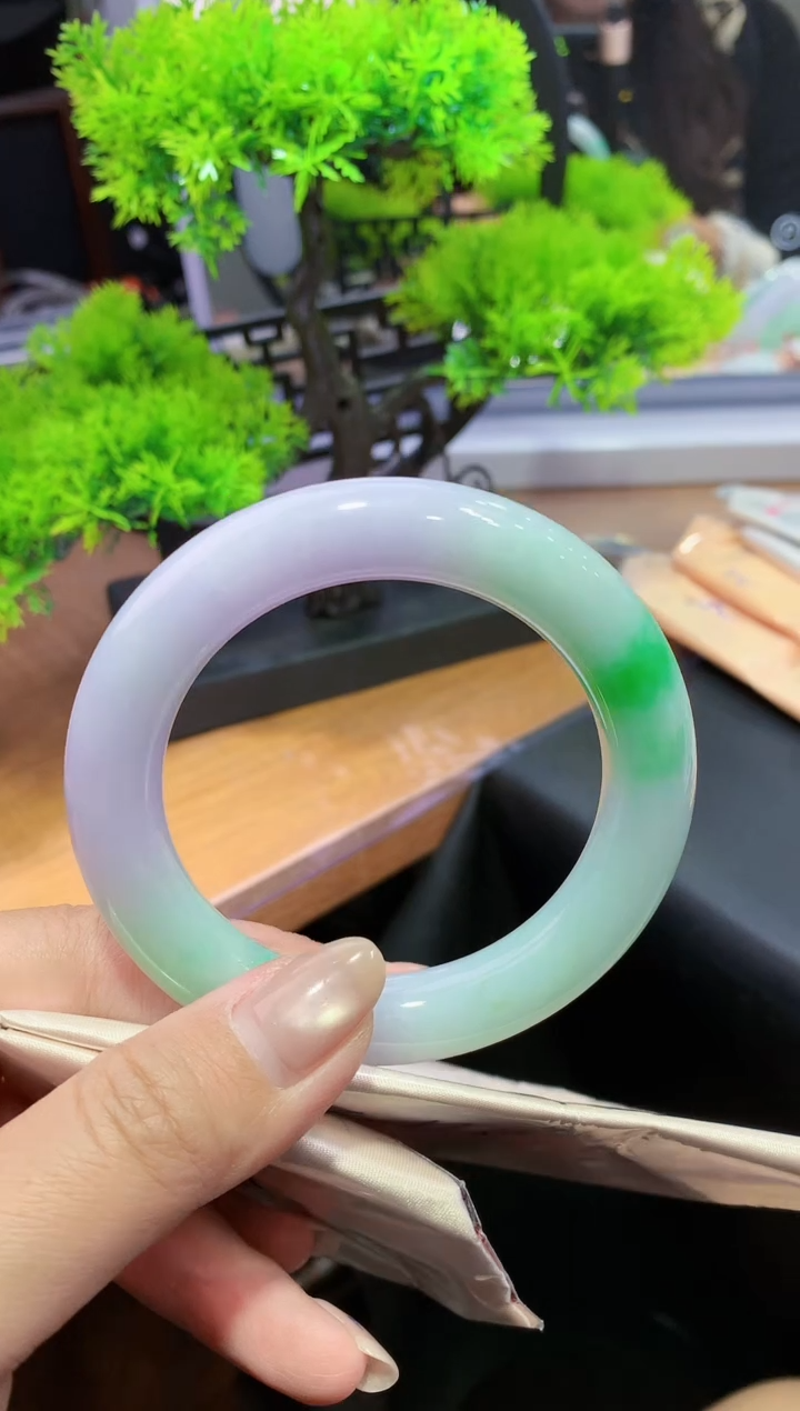 未镶嵌手镯翡翠K58天然A货缅甸翡翠57.4