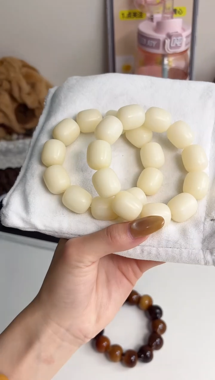 手串菩提根/象牙果沐b74黄油芝士干磨年糕17*19mm手串