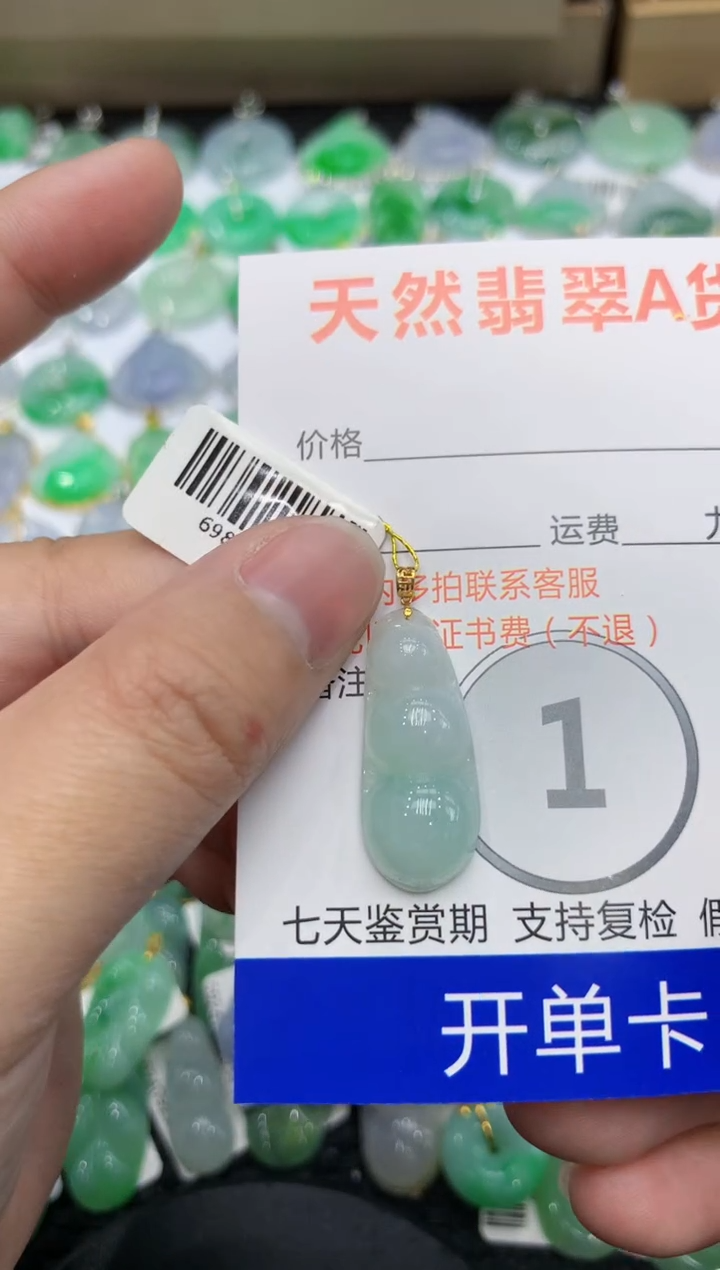 【闪购商品】翡翠颈饰18K金镶嵌111111111111
