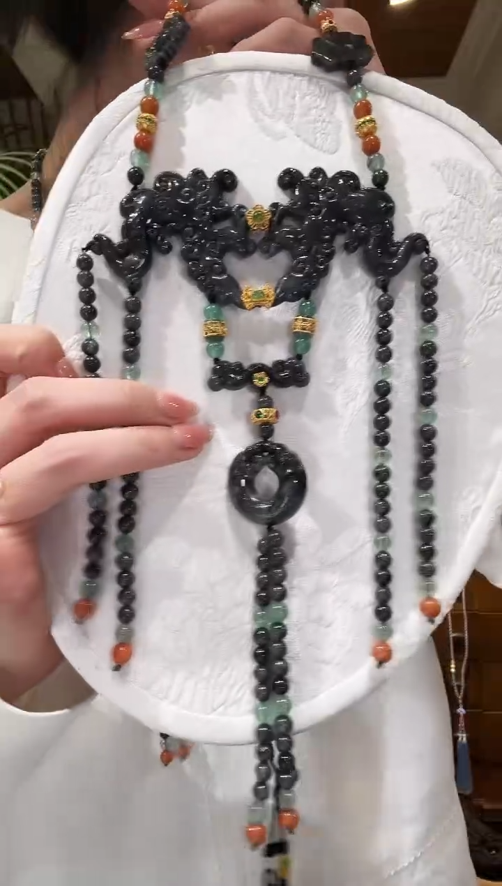 【闪购商品】翡翠颈饰未镶嵌国风