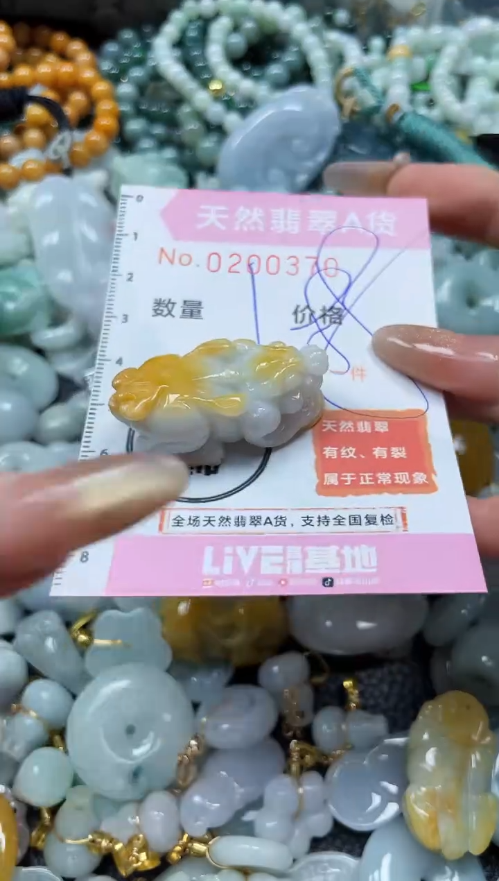 翡翠未镶嵌颈饰闪购0200370