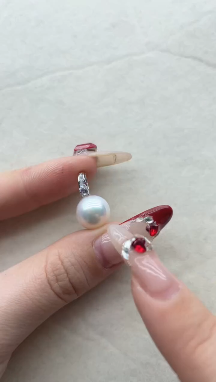 【闪购商品】淡水珍珠吊坠银S925镶嵌A90