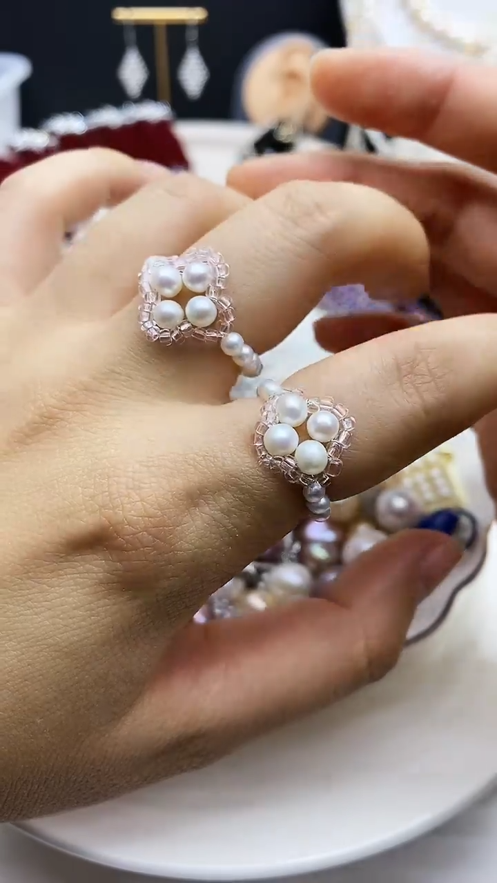 未镶嵌戒指淡水珍珠多样性发其一