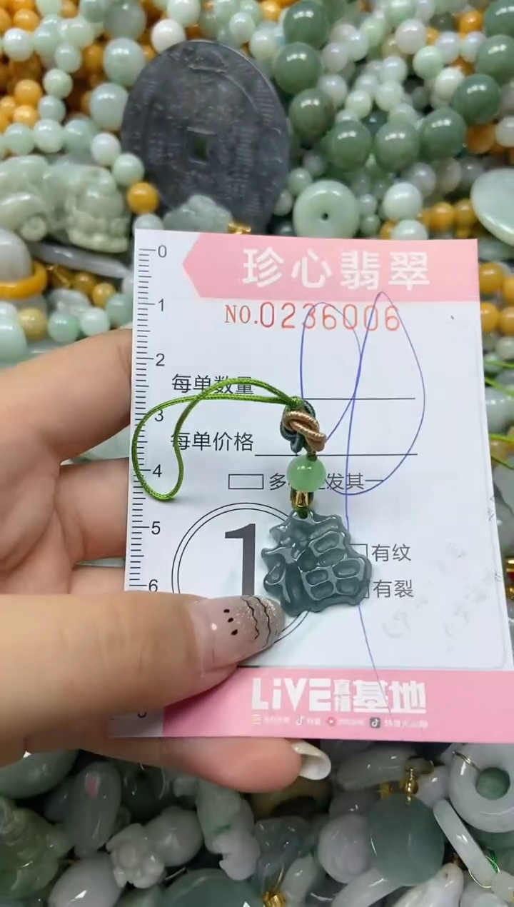 翡翠未镶嵌颈饰闪购0236006
