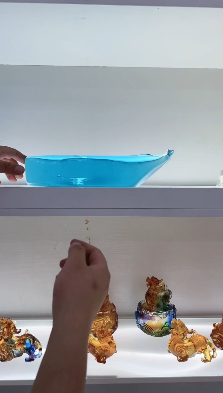 【闪购商品】茶宠古法琉璃鲸鱼香插30厘米