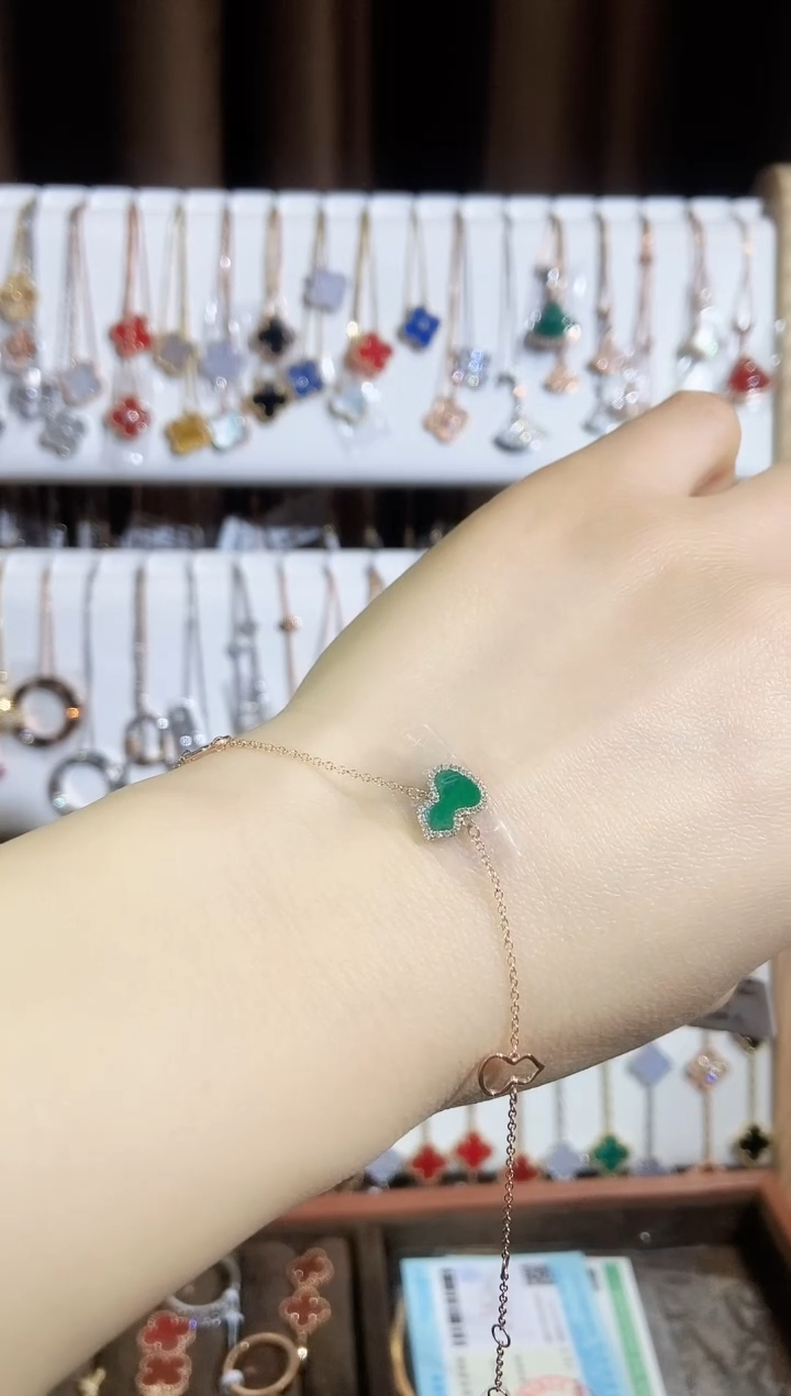 【闪购商品】钻石手链18K金镶嵌钻石K玫