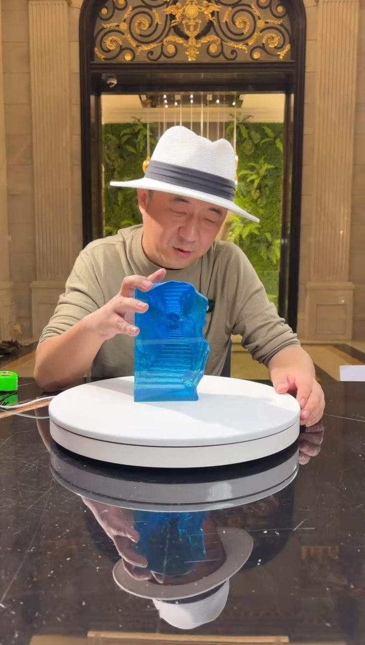 【闪购商品】摆件AJ06616宝石蓝高升路艺术摆件