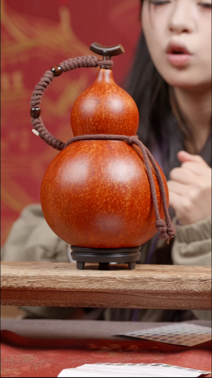 【两斤半】807号大漆真葫芦装热水装酒