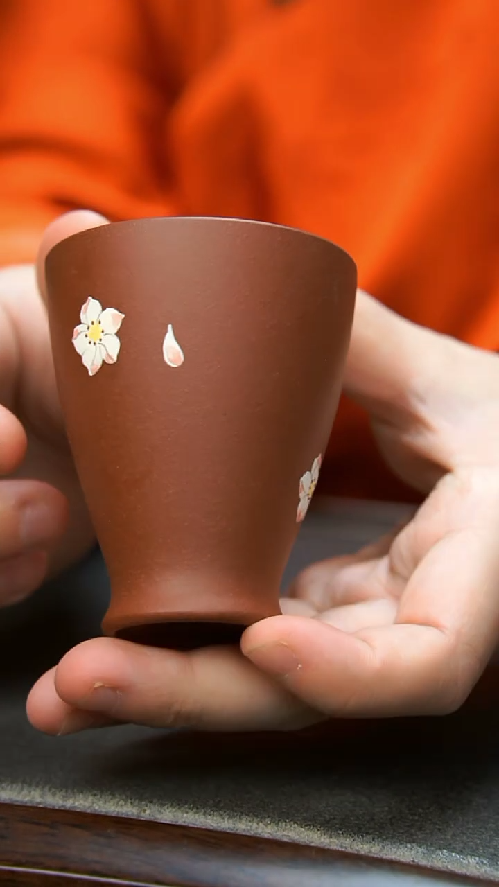 【闪购商品】紫砂茶壶花花闻香杯
