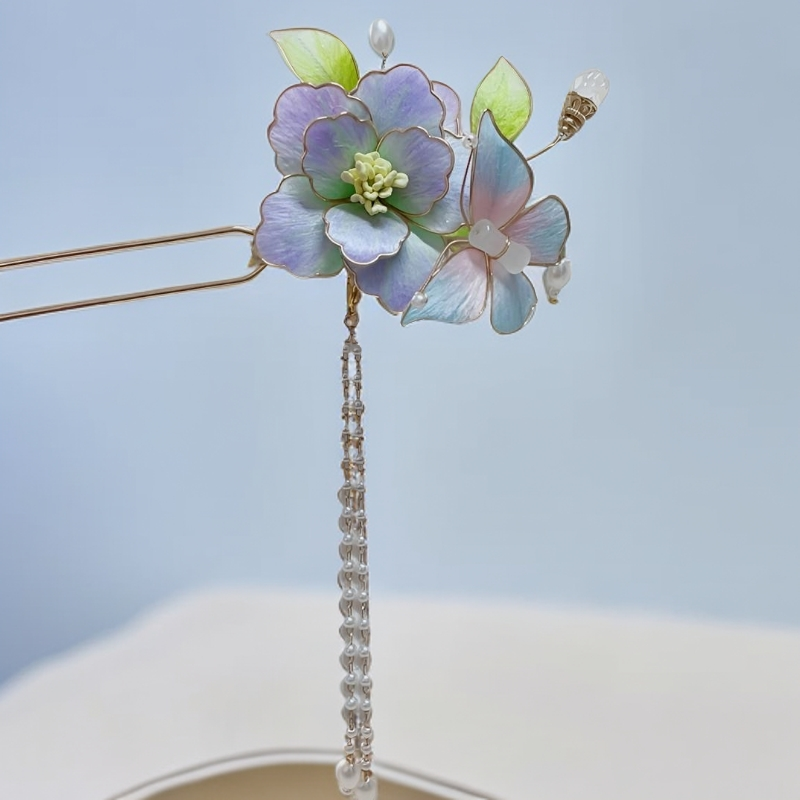 慕绒家非遗绒花  发簪