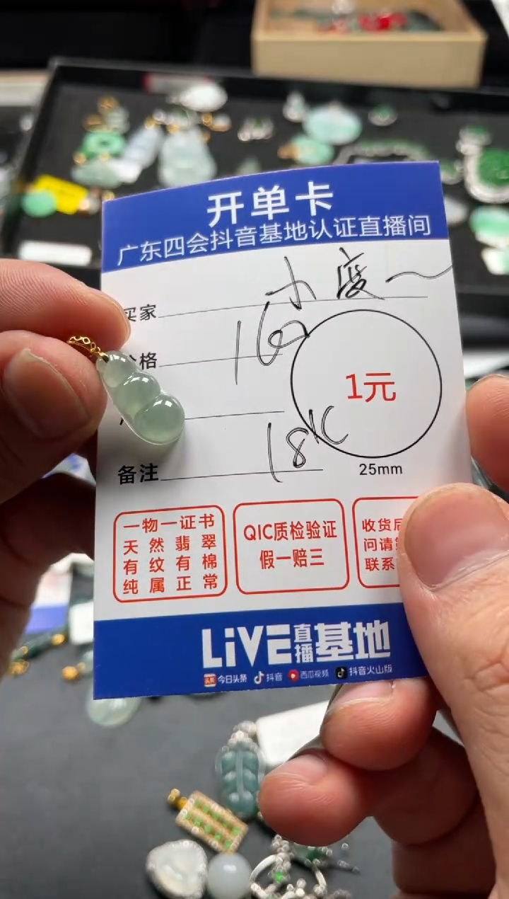 翡翠银S925镶嵌颈饰挂件