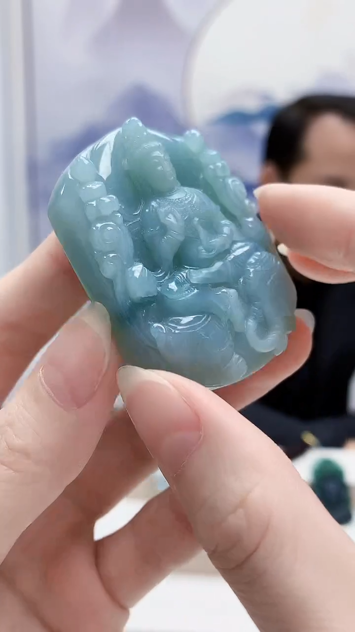 未镶嵌定制翡翠4957ry-毛货挂件33