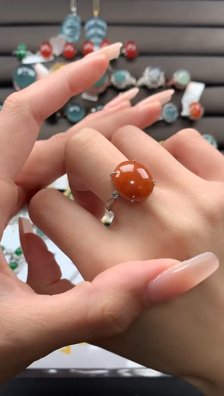 【闪购商品】翡翠戒指银S925镶嵌3213213