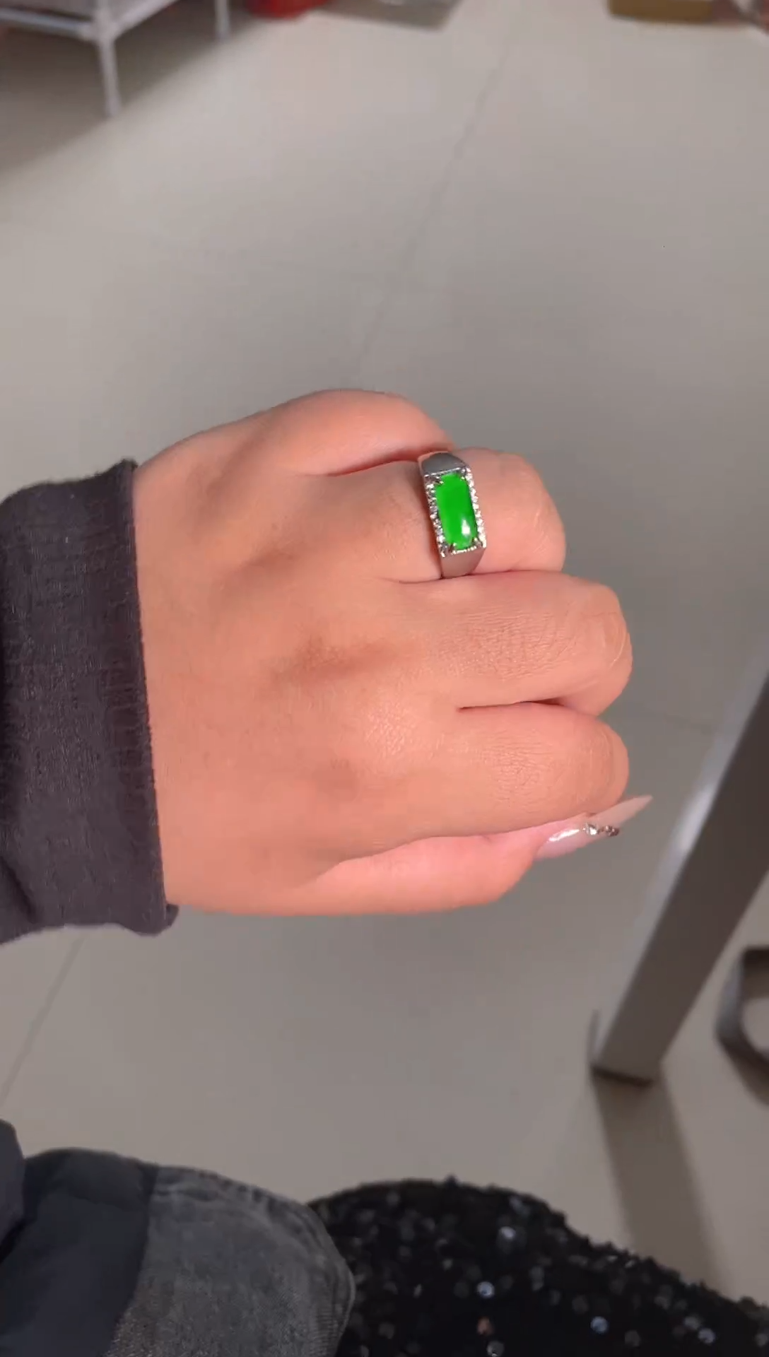 【闪购商品】翡翠戒指未镶嵌天然A货翡翠