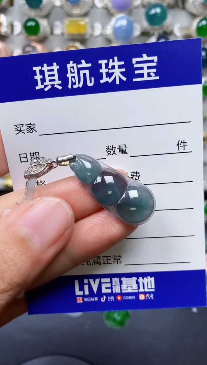 【闪购商品】翡翠颈饰银S925镶嵌0671