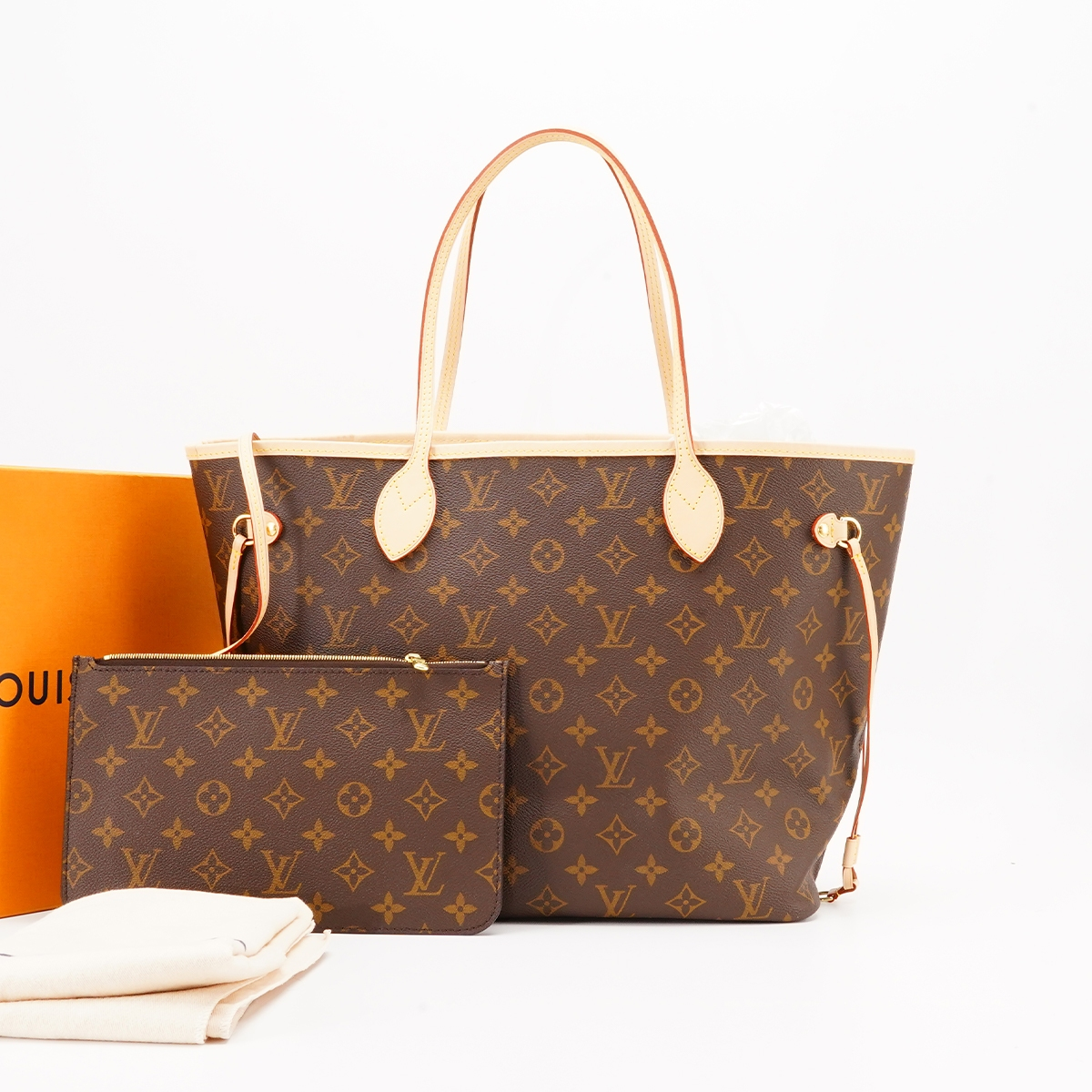 99新 LouisVuitton/路易威登 【一口价】neverfull中号子母包/98新