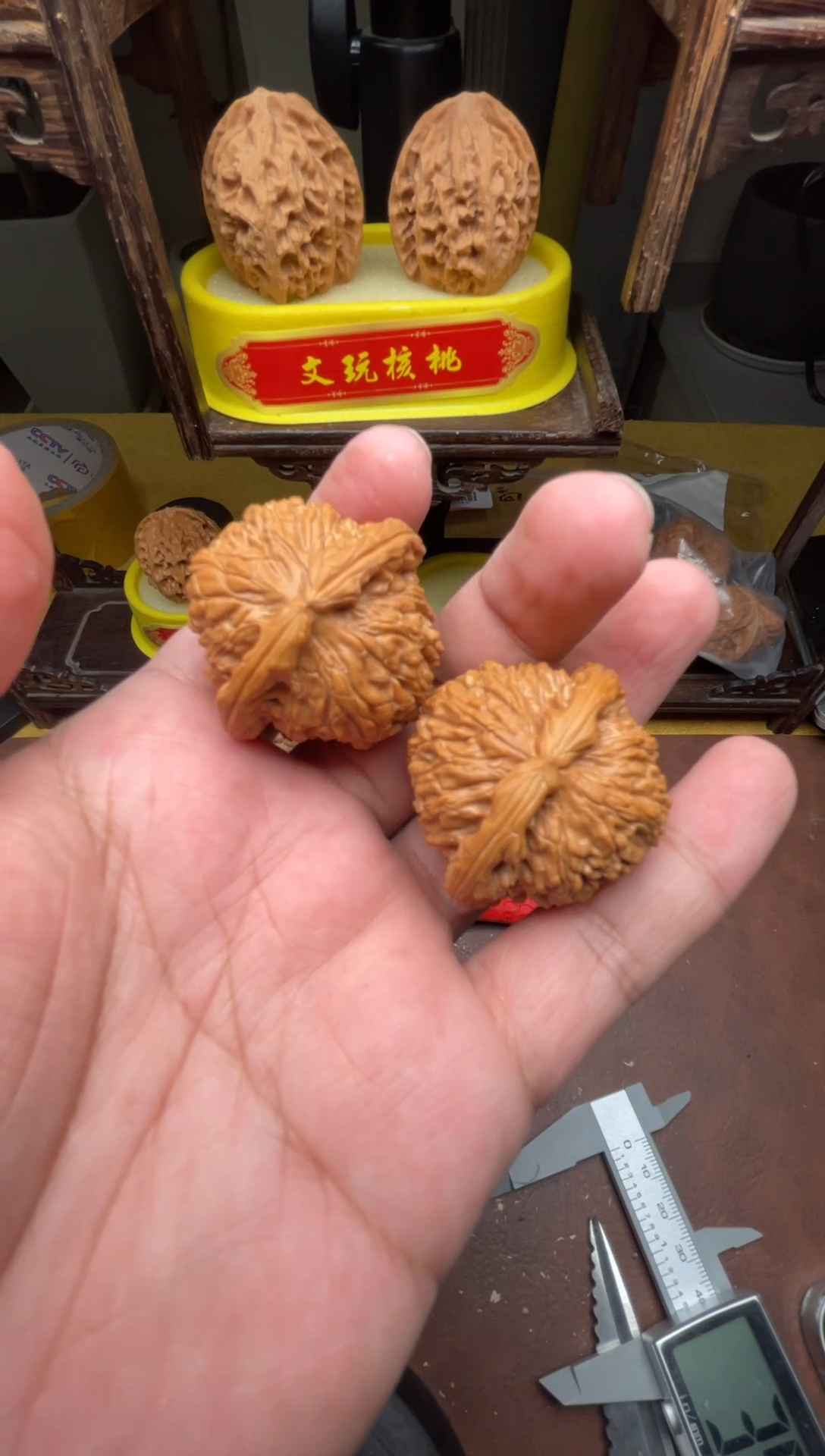 把件文玩核桃天**弟39白狮子