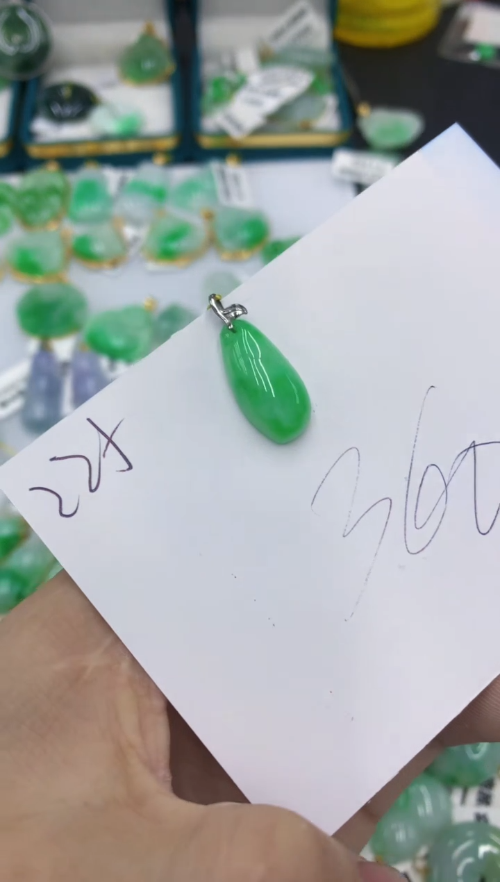 【闪购商品】翡翠颈饰18K金镶嵌1111111111