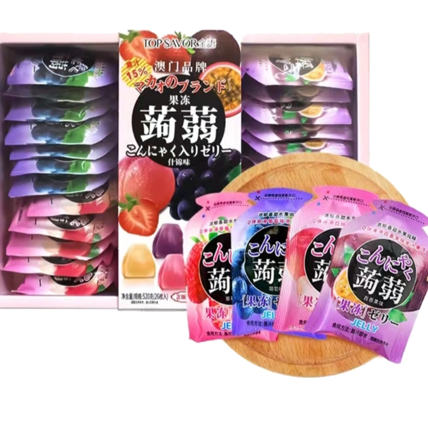 金语蒟蒻果冻（什锦味）520g