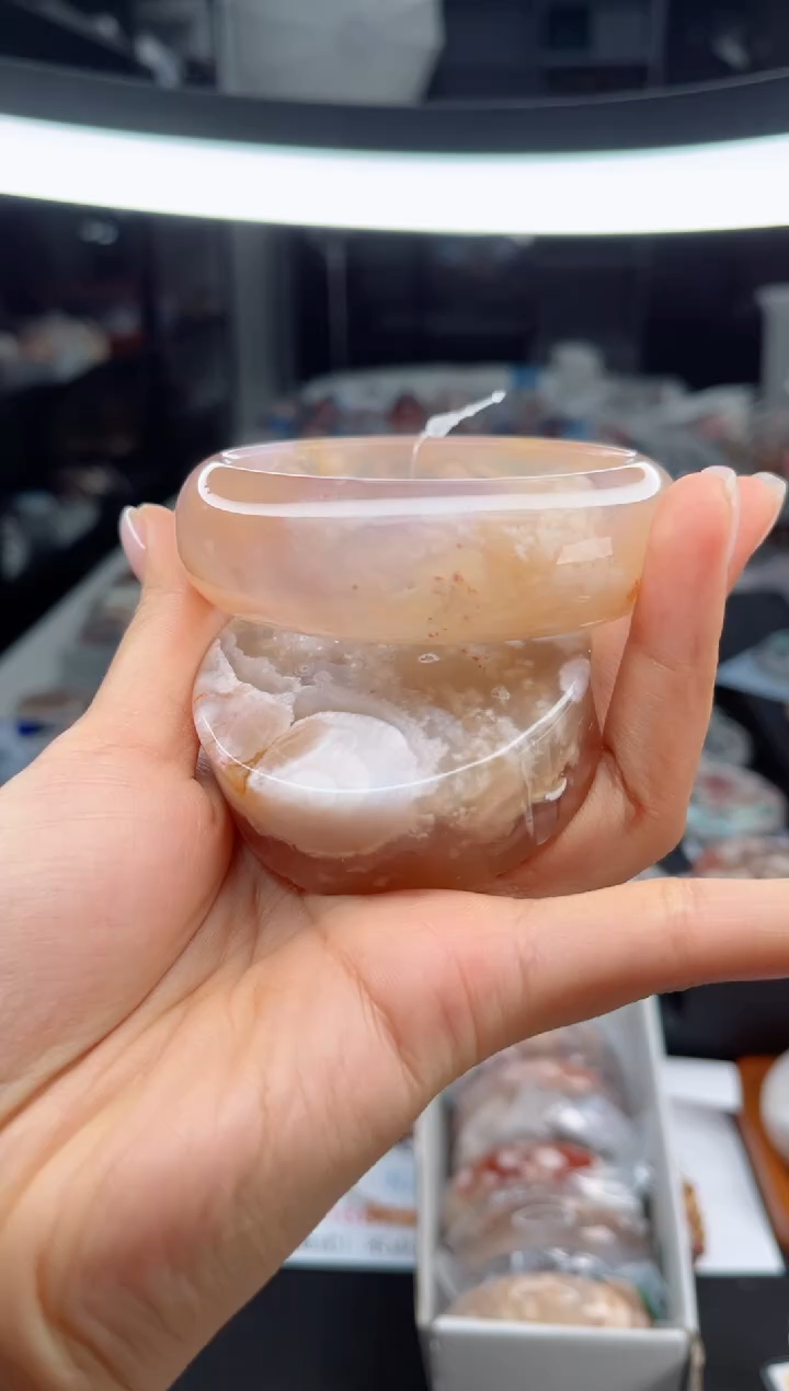 石英质玉手镯未镶嵌61圈口（赠送镯心）3453190