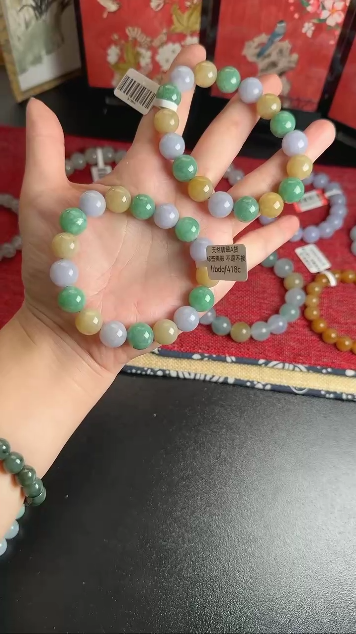 【闪购商品】翡翠手串未镶嵌WY0113145多样性发一