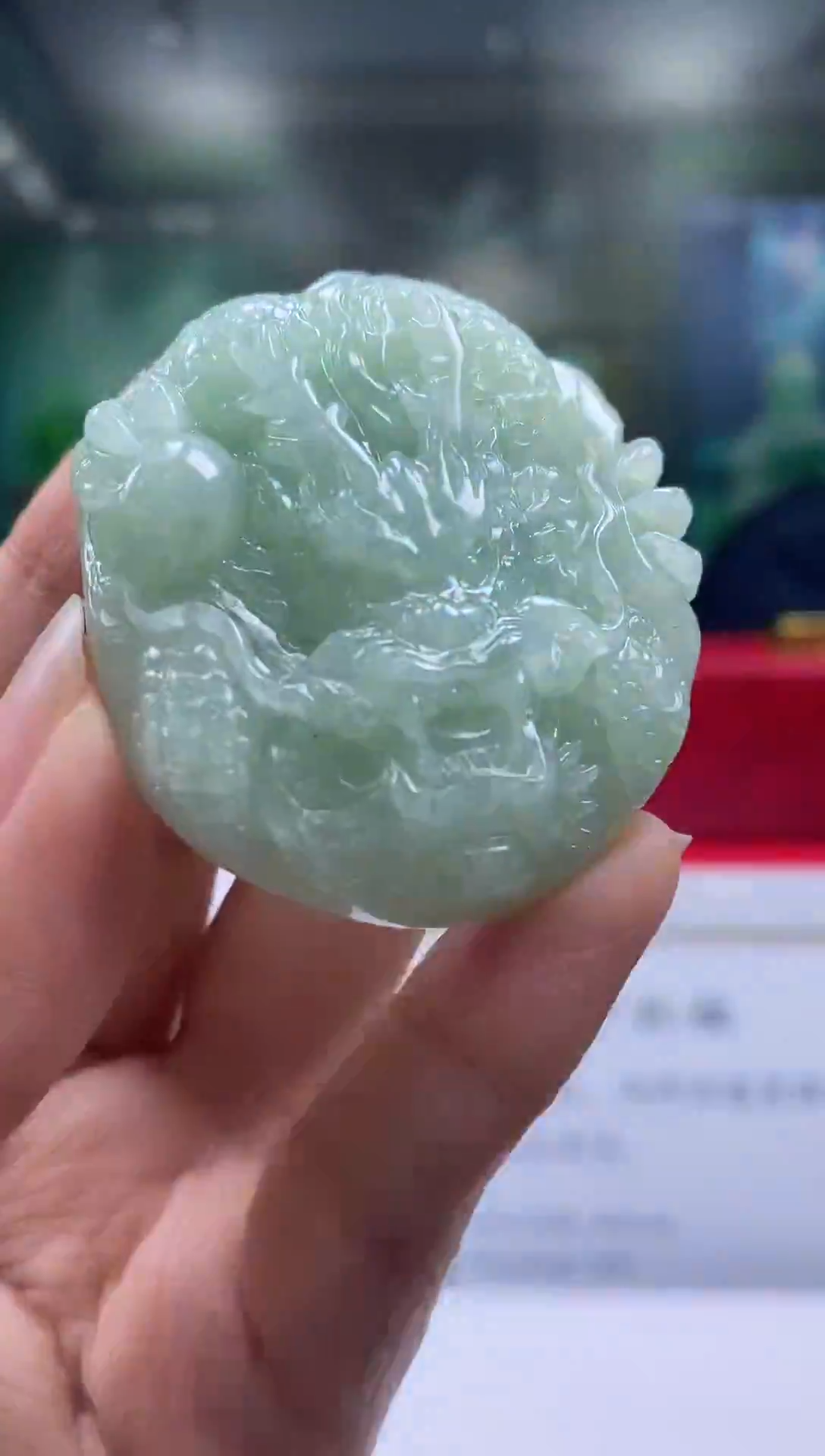 未镶嵌定制翡翠KK翡翠毛货吊坠-9
