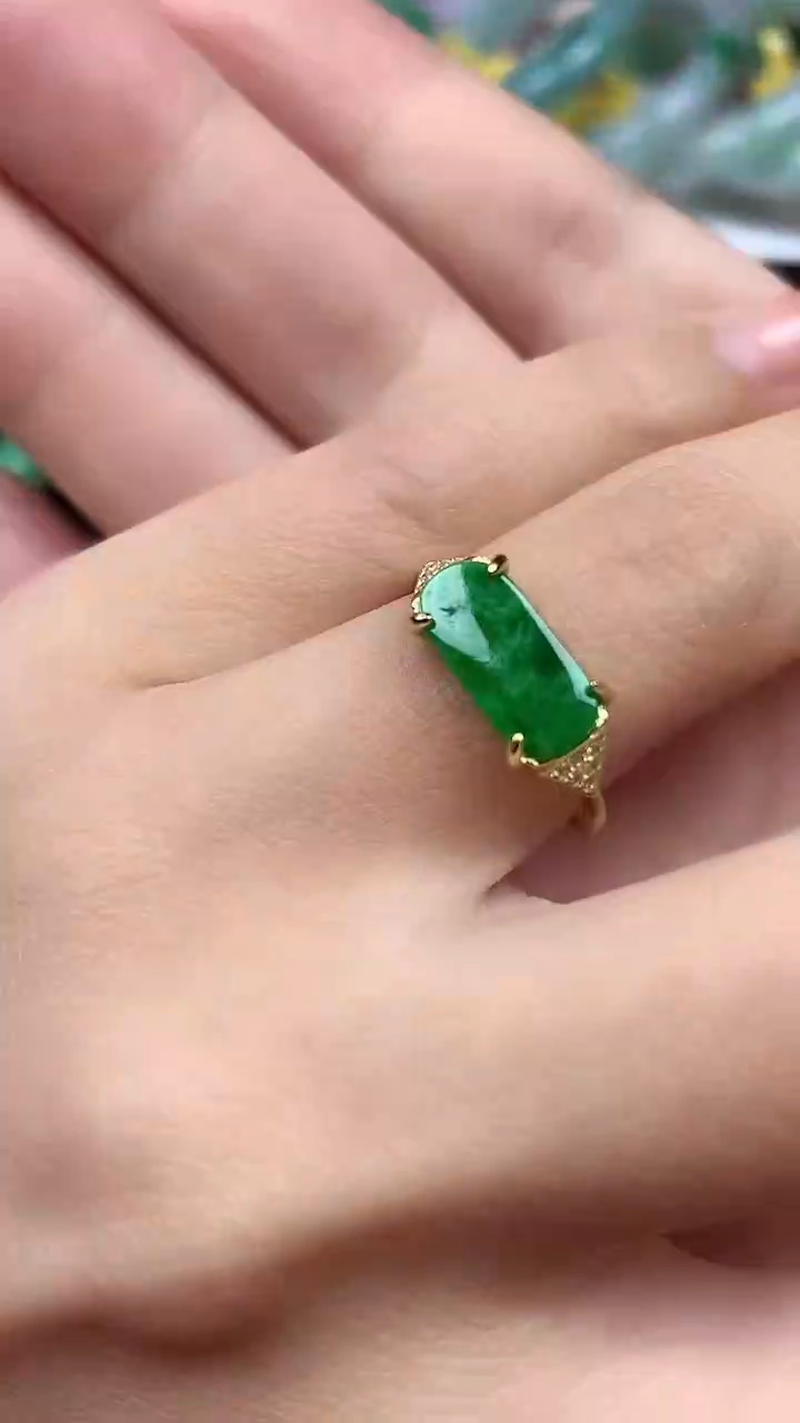 【闪购商品】翡翠戒指银S925镶嵌戒指