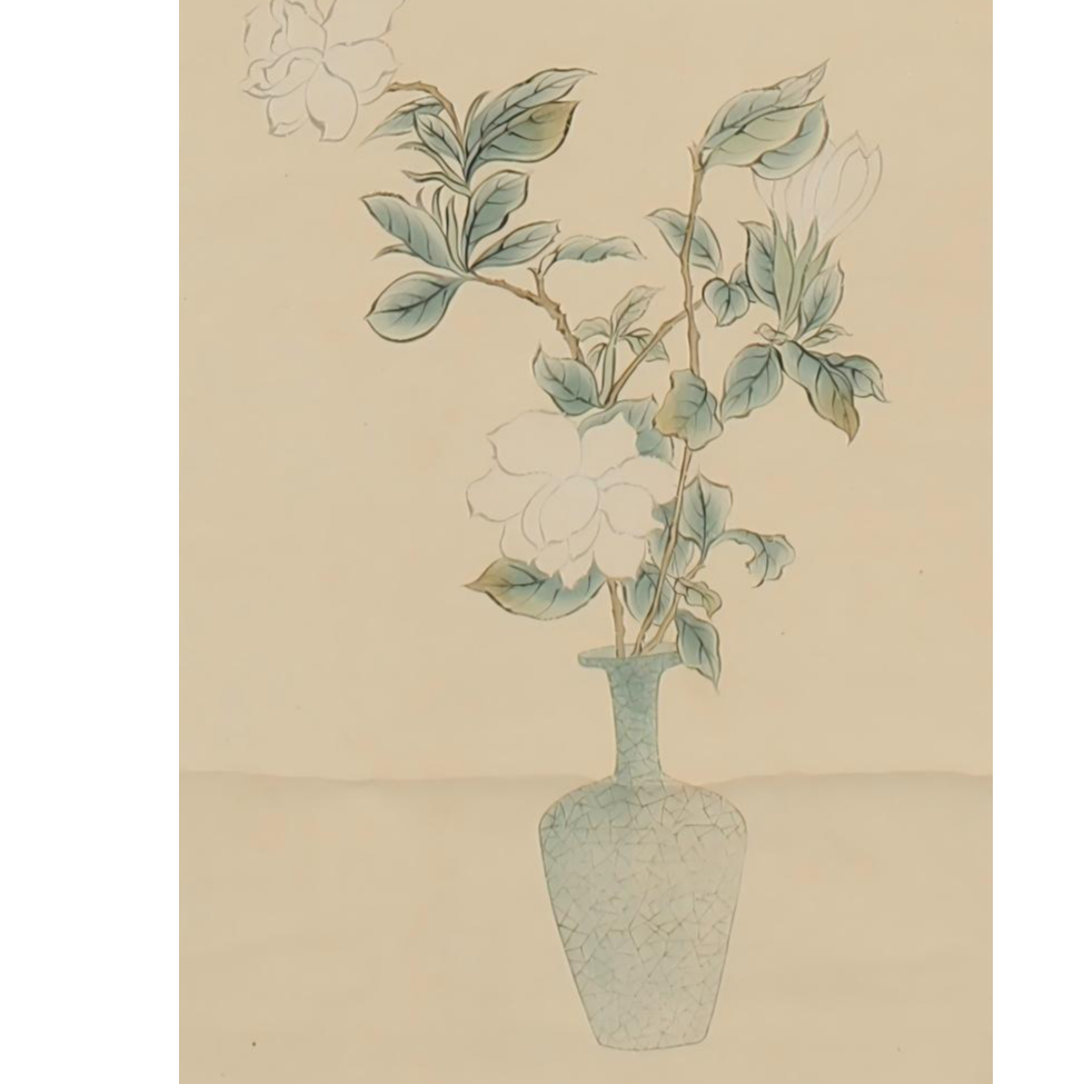 LOT.014 溥二爷 清贡 79*30cm 纸本设色立轴 