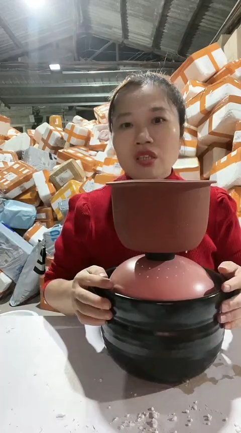 陶5313瑕疵黑锅+紫砂小蒸屉