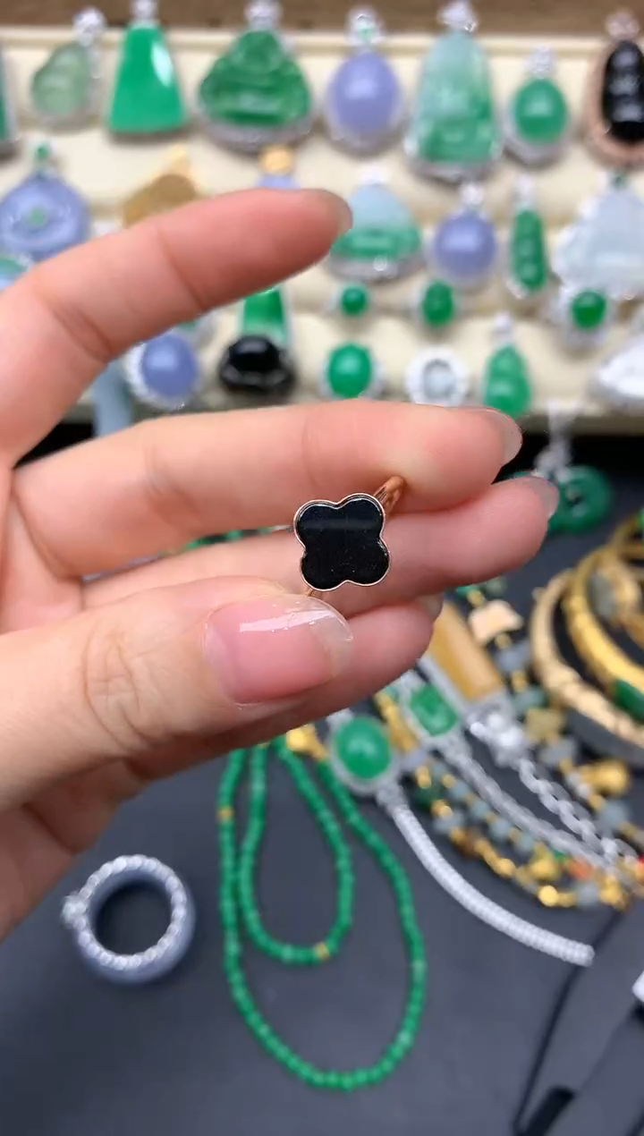 【闪购商品】翡翠戒指18K金镶嵌327-中国好珍宝