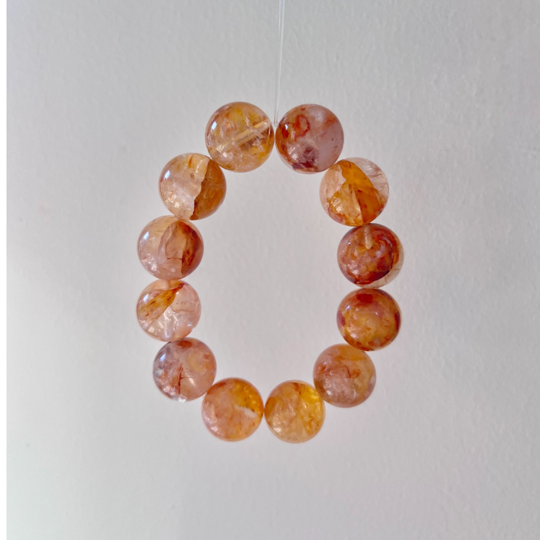 多米专属设计款黄胶花（可免费DIY东海水晶招财天然手串）