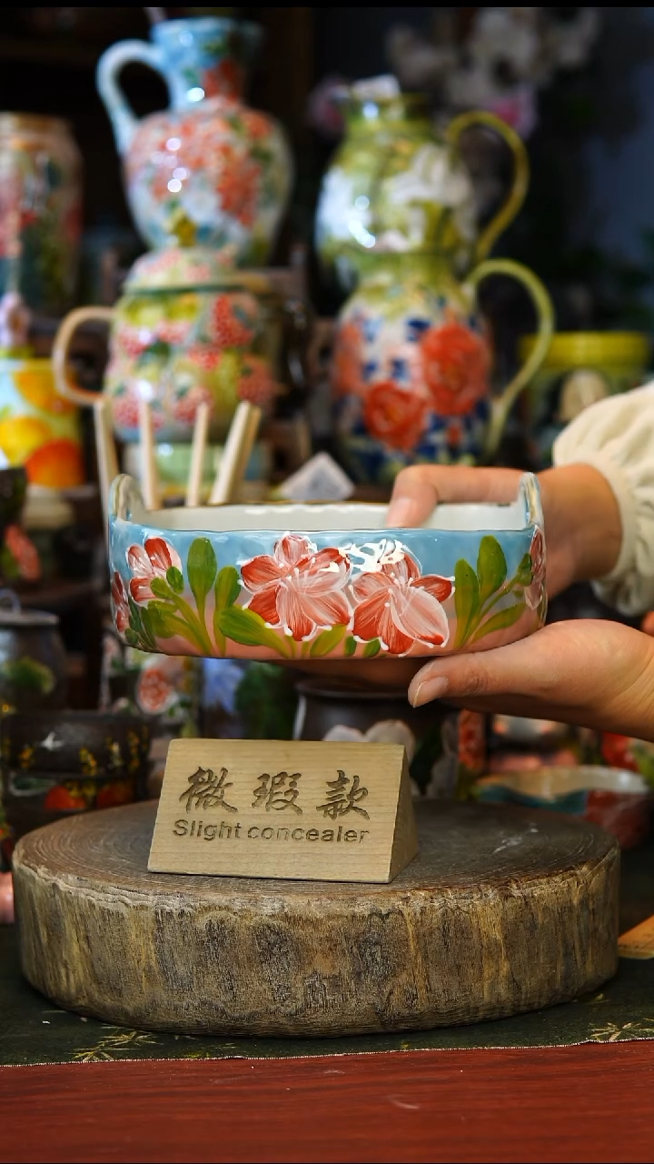 陶瓷196景德镇手工手绘釉下彩