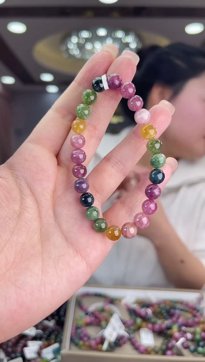 【闪购商品】/未镶嵌碧玺7mm+碧玺单圈多样性发货