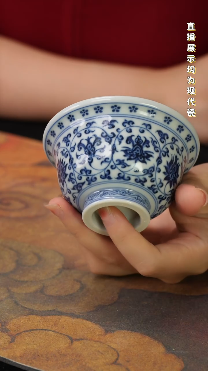 景德镇纯手工手绘陶瓷杯