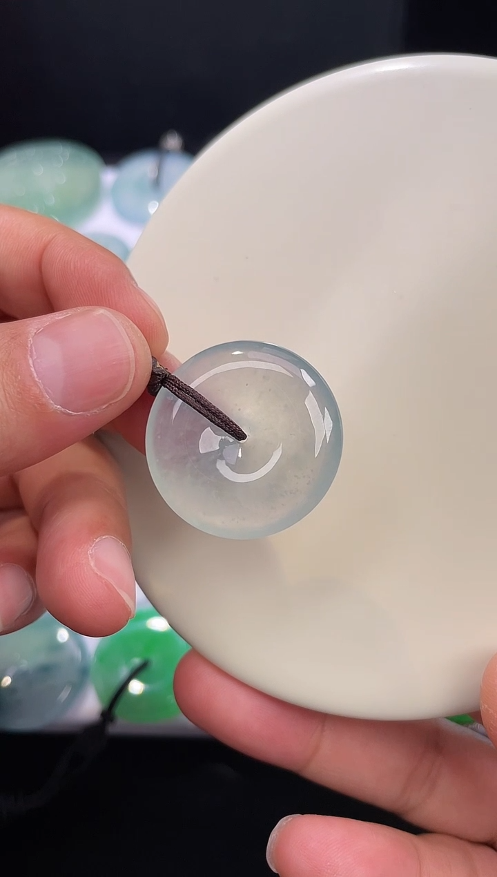 颈饰未镶嵌翡翠【31】平安扣 尺寸 28.1   6mm