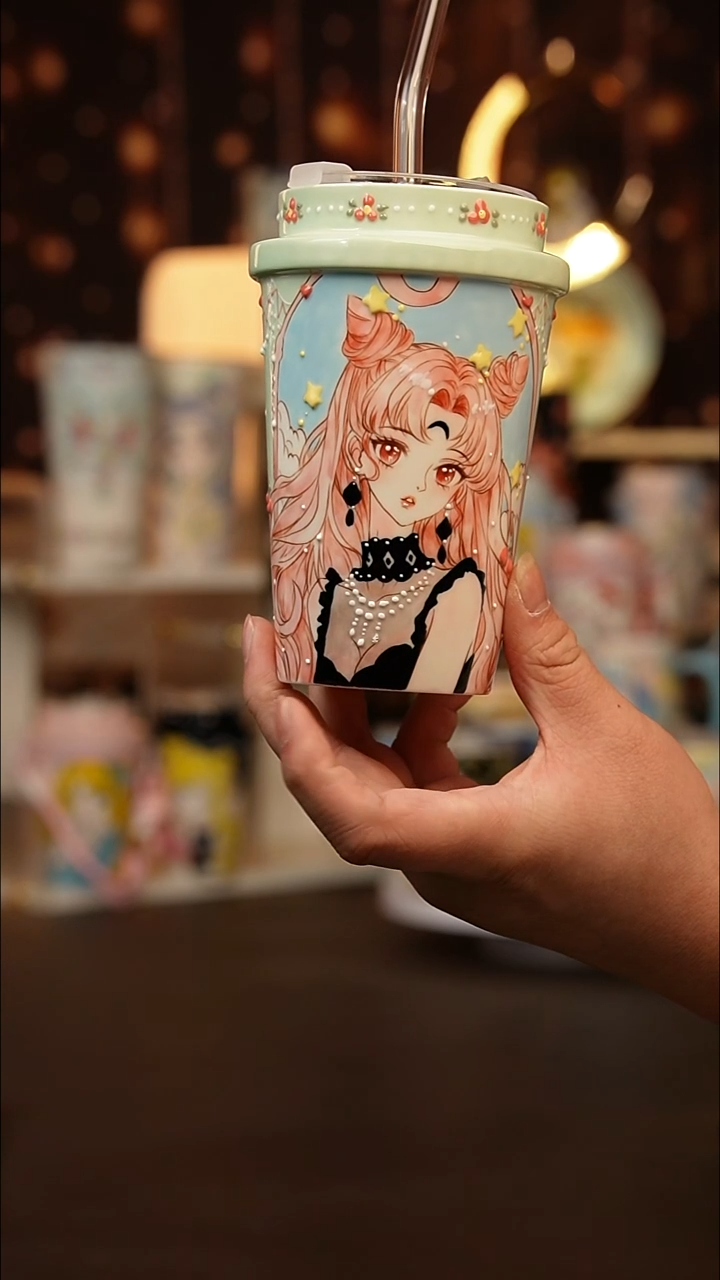 (玉泥）景德镇手工手绘文创陶瓷杯