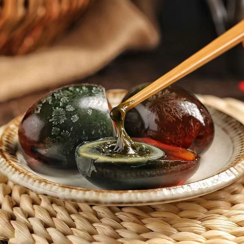 【无铅皮蛋】真味达10枚600克 散养新鲜鸭蛋松花蛋破损包赔