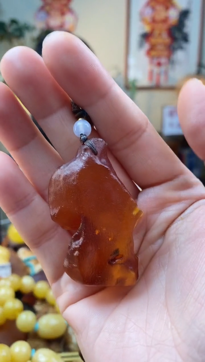 【闪购商品】琥珀颈饰未镶嵌吊坠