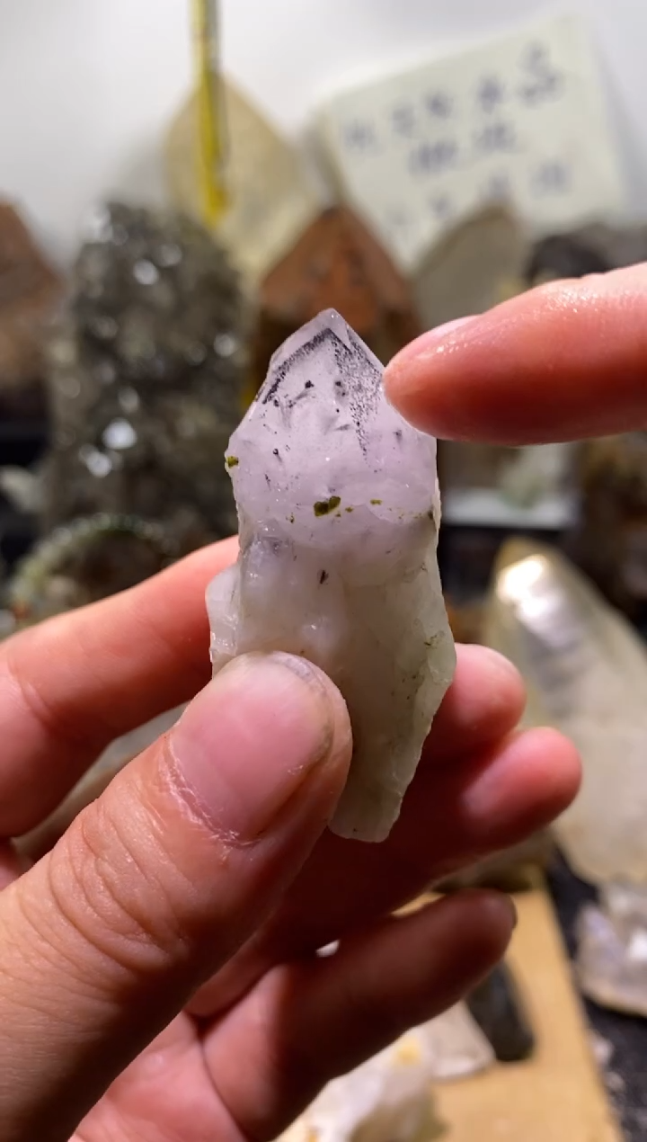 水晶珠宝半成品未镶嵌45号超七权杖毒液隐山花园