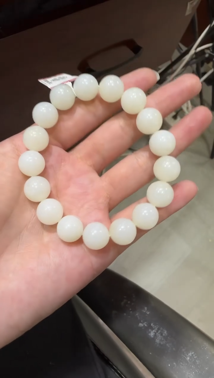 未镶嵌手串和田玉天泰白玉手串 （产地直发）