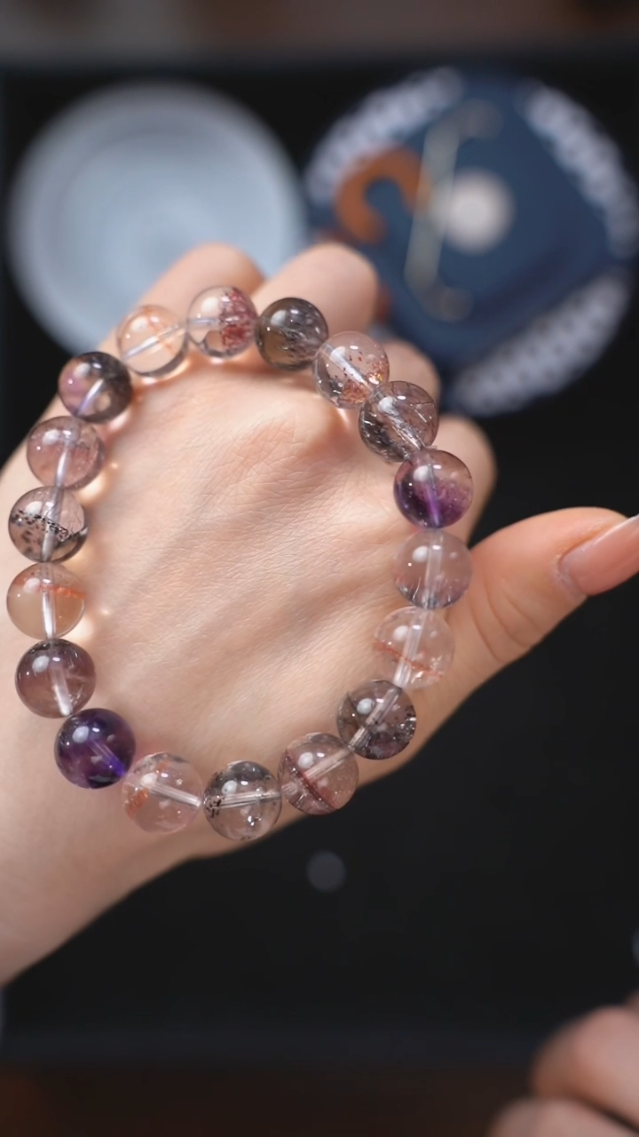 【闪购商品】水晶手链未镶嵌q070 超七手链11mm+