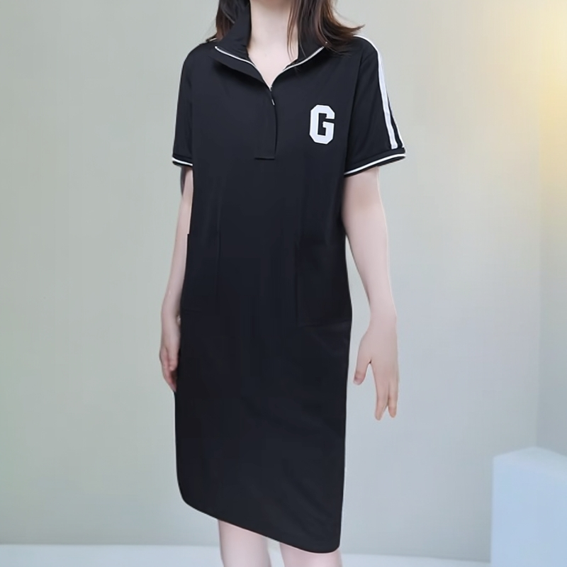 新款上新25666时尚高端G字母高端时尚连衣裙通勤