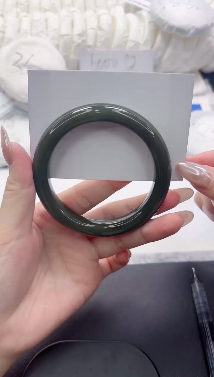 和田玉手镯未镶嵌159-60