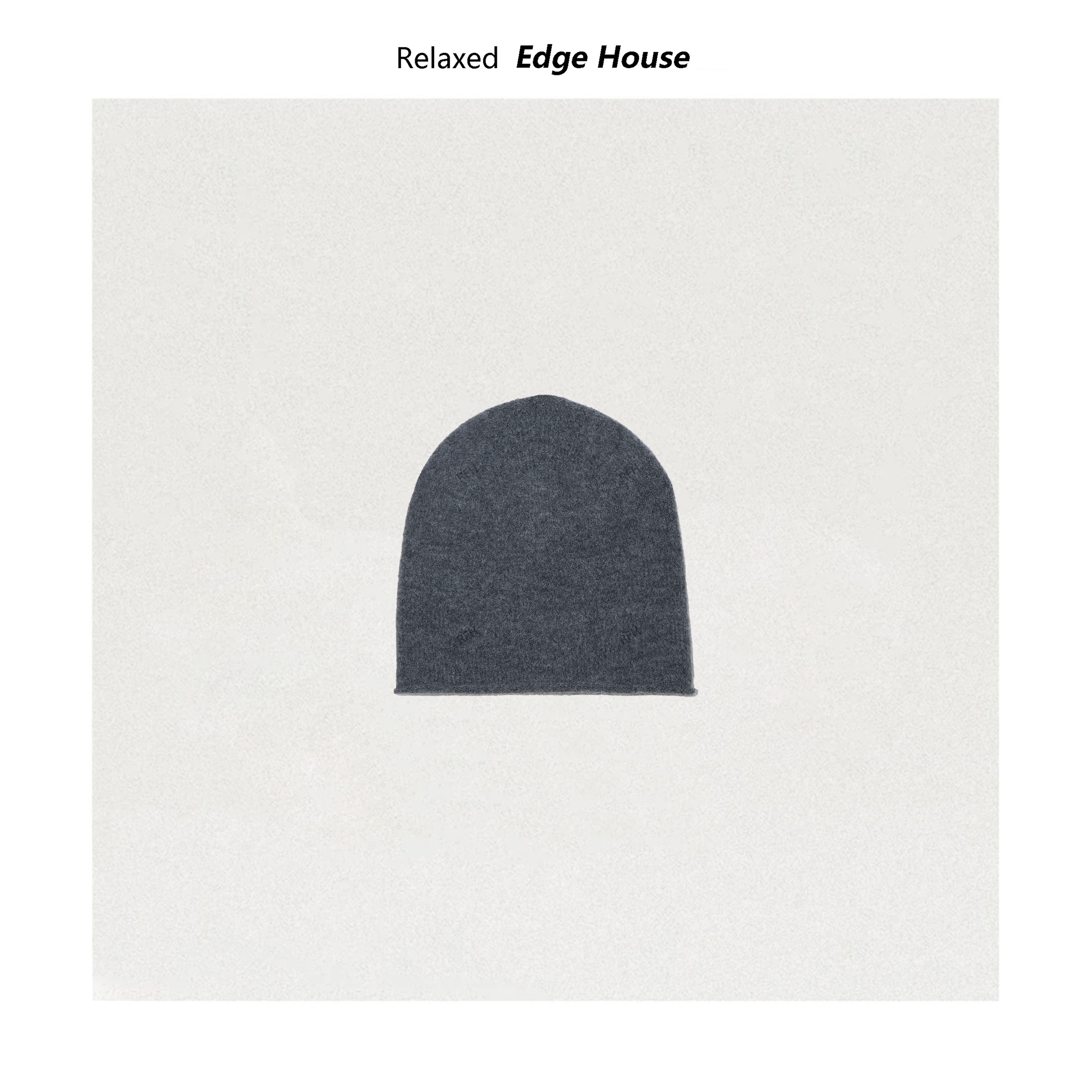 【嘻嘻家】灰色针织帽   25秋冬女士极简保暖针织冷帽