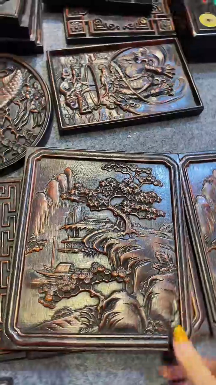 木紫檀雕刻一物一拍