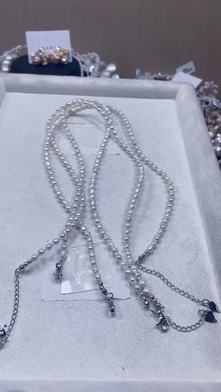 未镶嵌项链淡水珍珠【纯恬饰品】（多样性发货发一）