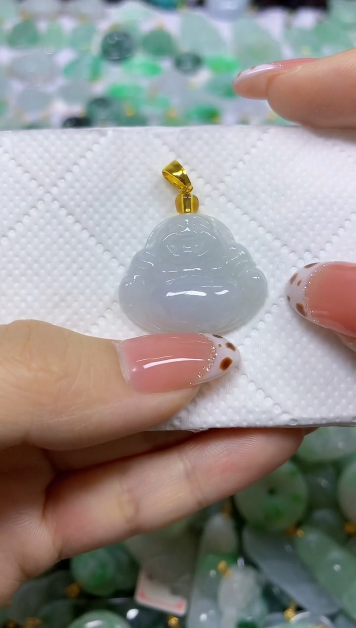 颈饰未镶嵌翡翠天然翡翠A货